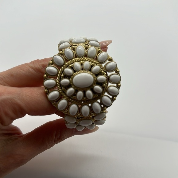 Rachel Zoe White Stone Cuff Hidden Watch - Picture 7 of 7